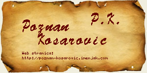 Poznan Košarović vizit kartica